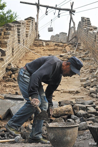 jiankou great wall restoring